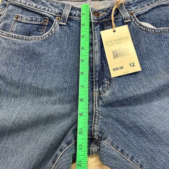 Kikit bootcut women jeans size 12 medium wash NWT Western Bohemian Casual Denim - Picture 4 of 6